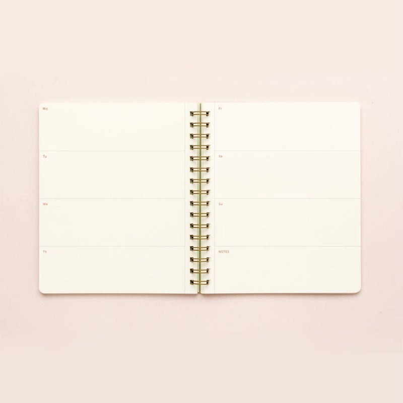 IPPINKA Minimalist Planner, Undated Monthly and Weekly Pages, Letterpressed Kraft Cover - Image 3